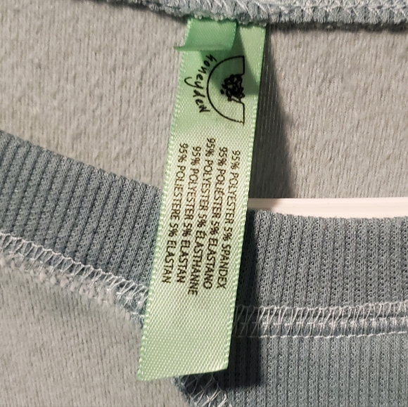 HONEYDEW long sleeve teal plush pullover size  LARGE - Picture 4 of 6